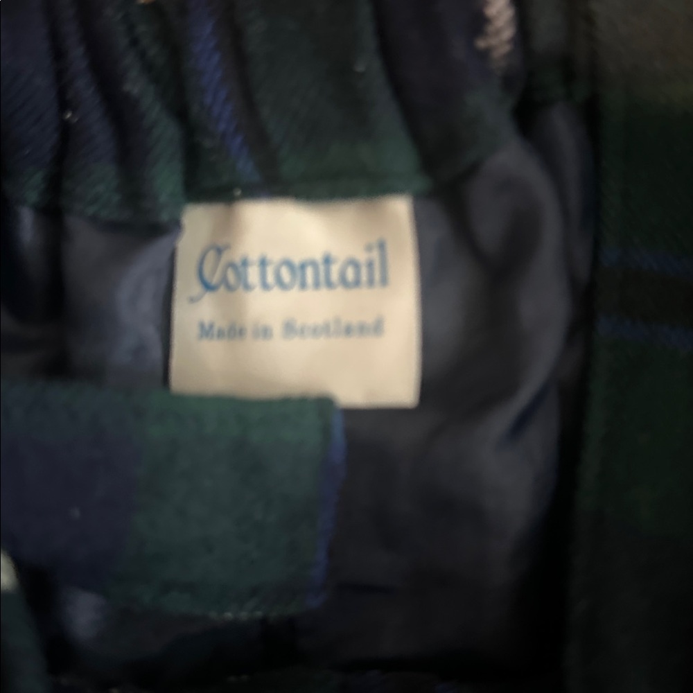 Pristine Made in Scotland Black Watch Tartan Cottontail Suspender Shorts 1 - Picture 4 of 6